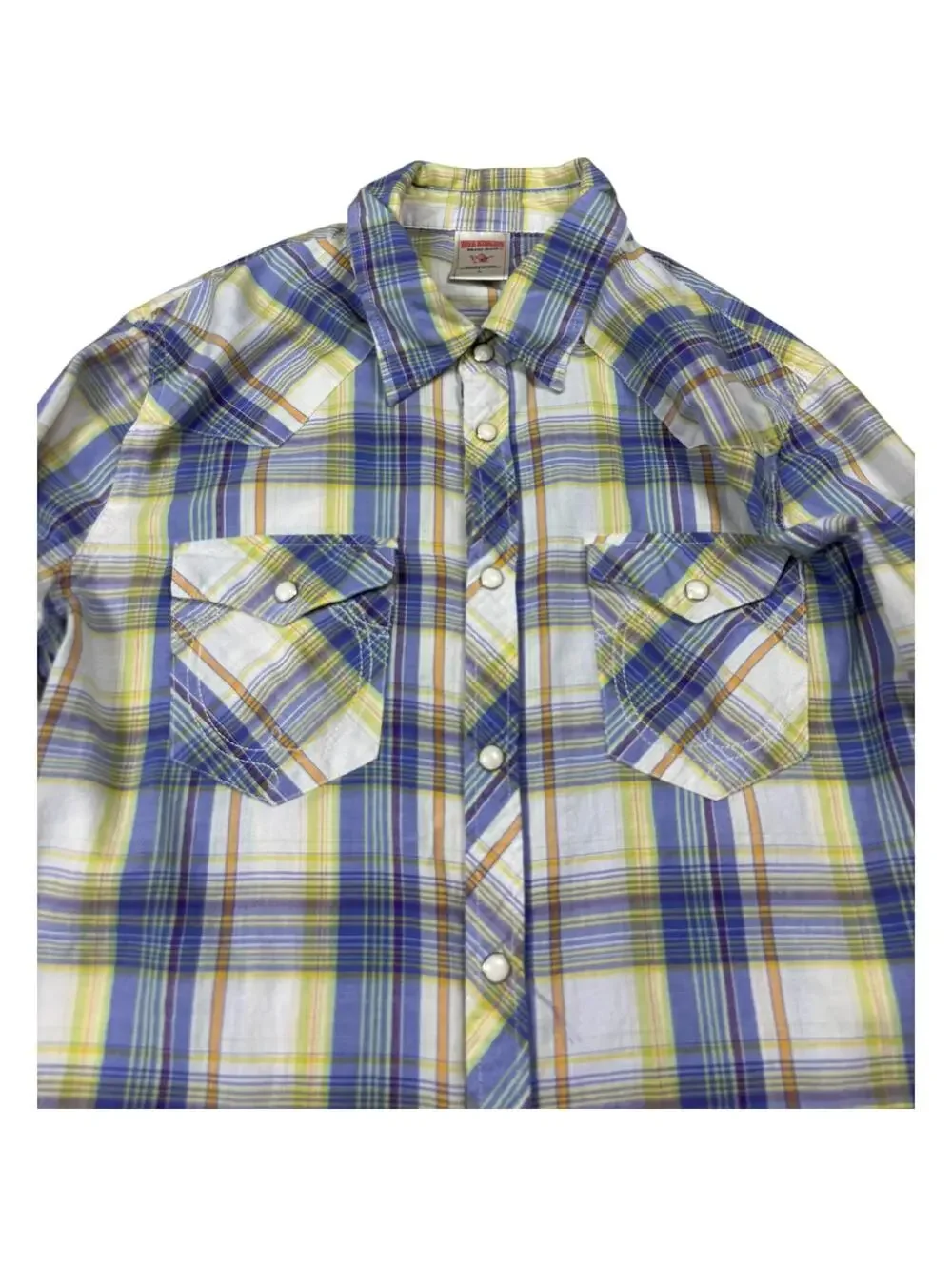 True Religion Y2K Plaid Pearl Snap Western Shirt